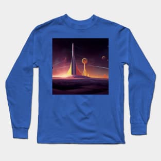 Interplanetary Spaceport Long Sleeve T-Shirt